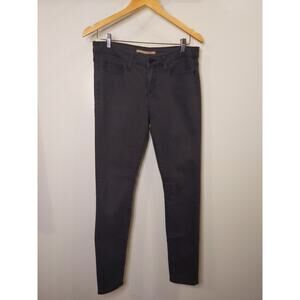 Vince Skinny Jeans Women's 28/29 Charcoal Gray Herringbone Tencel Made in USA